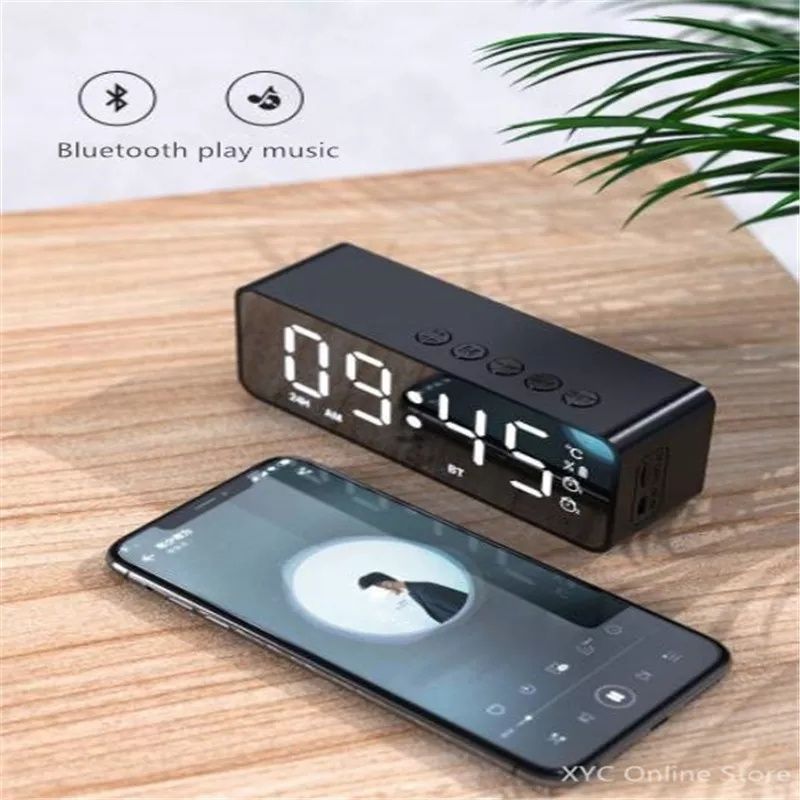 Годинник з будильником і Bluetooth , радіо,micro SD , термометр