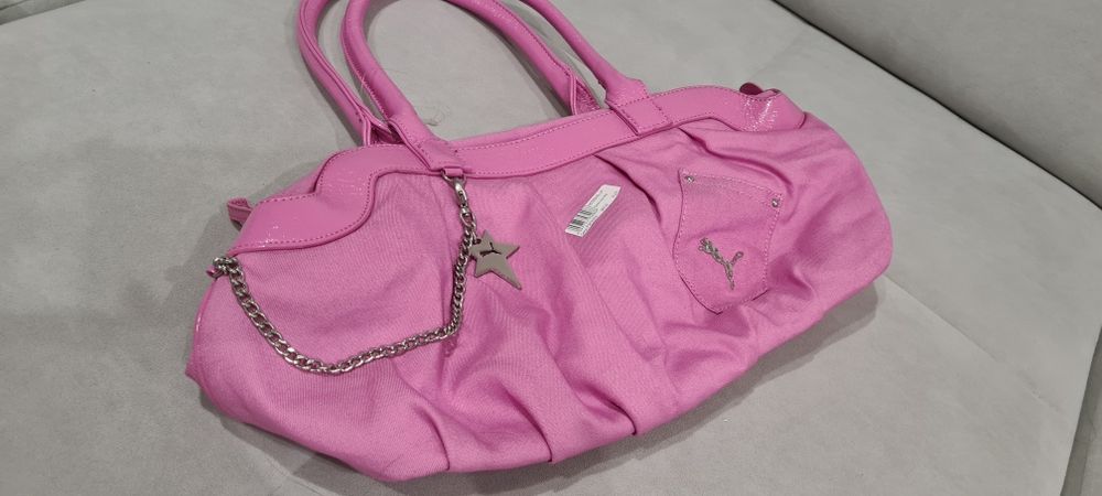 Torba Puma nowa new Shopping Shopper bag różowa łańcuszek