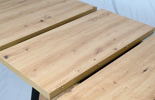 DOHA 2 nowoczesny stół rozkładany do salonu jadalni dąb artisan/czarny