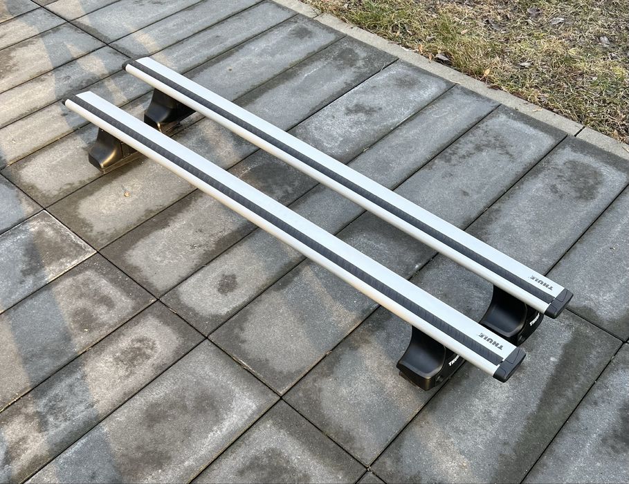 Bagażnik Thule Wingbar Audi A6 C7 C8 Sedan srebrne