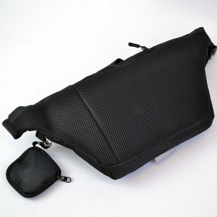 Якісна велика сумка - бананка на 8 кишень чоловіча жіноча поясна сумка