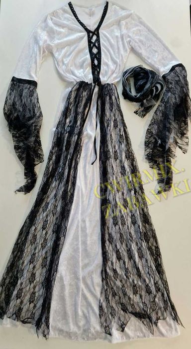 Halloween Karnawał przebranie kostium sukienka maxi ,uni S M L