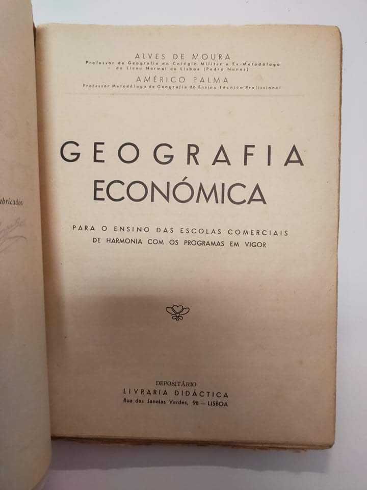 Geografia económica, de Alves de Moura e Américo Palma