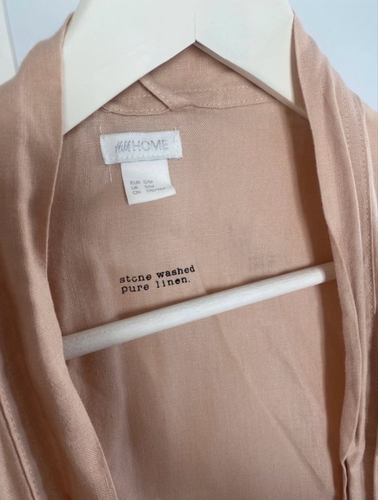 H&M Home lniany szlafrok podomka kimono S/M. Nowe!