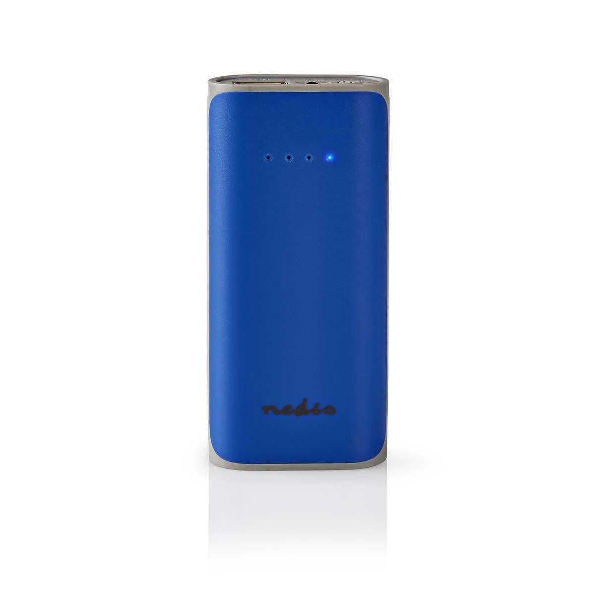 Powerbank Nedis 5000 mAh com lanterna e cabo (Novo)