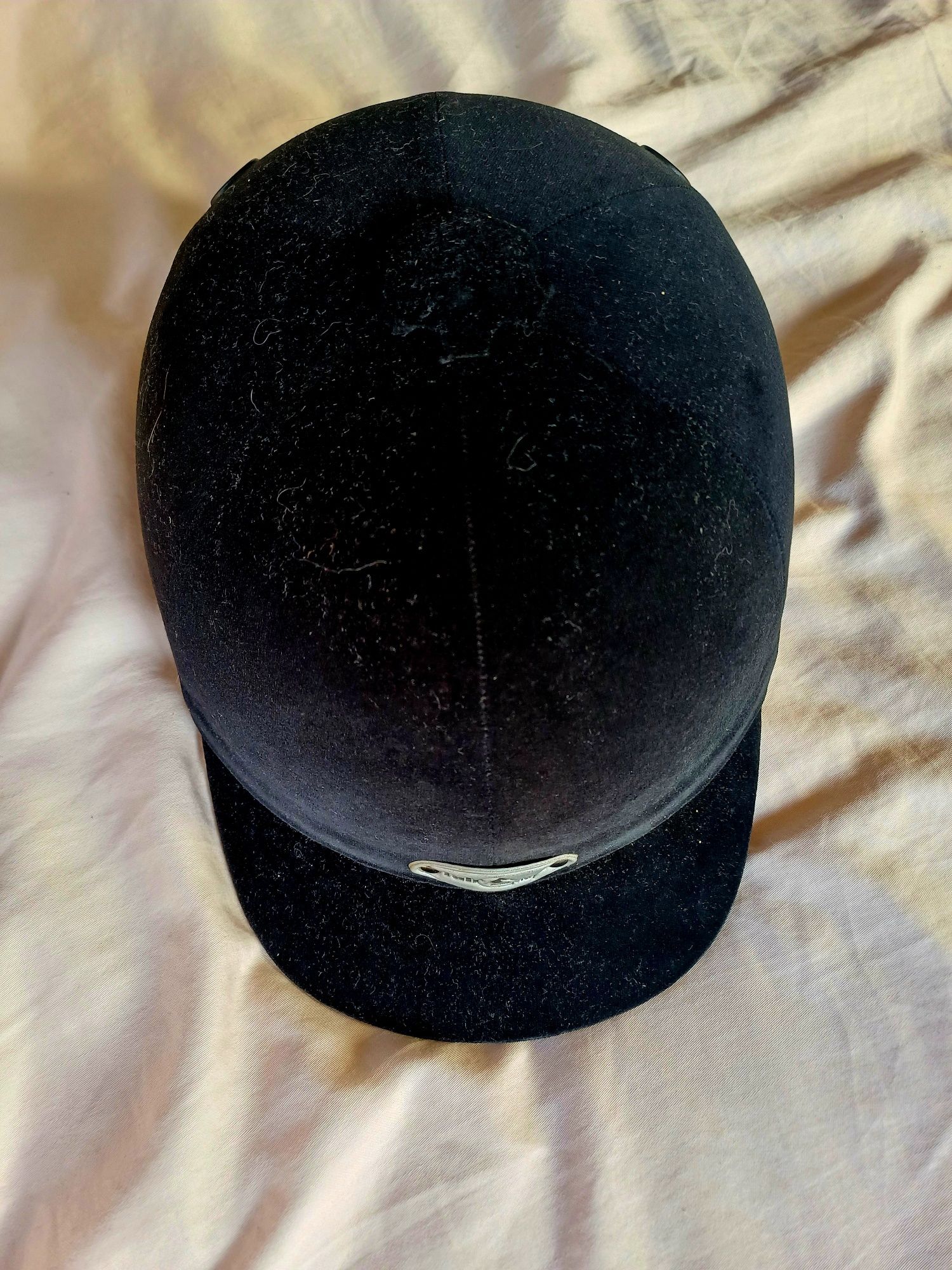 Kask Welurowy toczek jeździecki