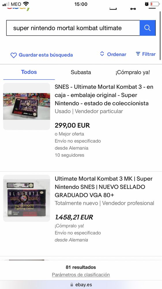 Mortal kombat 3 ultimate NOVINHO SNES Super Nintendo