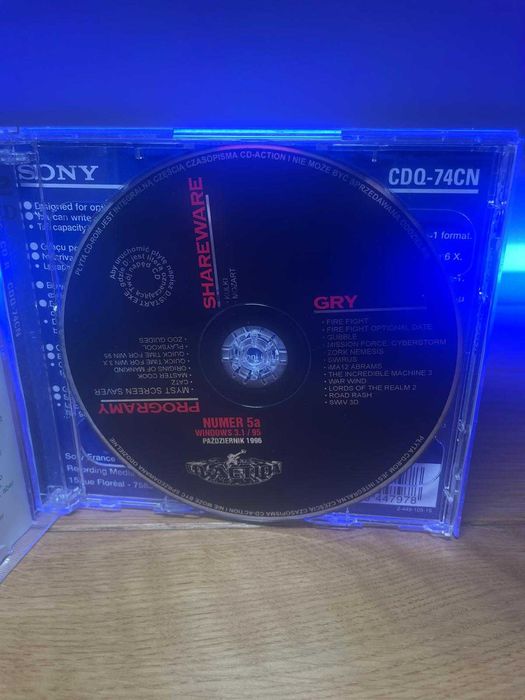 CD-Action 5/1996 nr 5 | Cover CD | retro PC | stara płyta z grami
