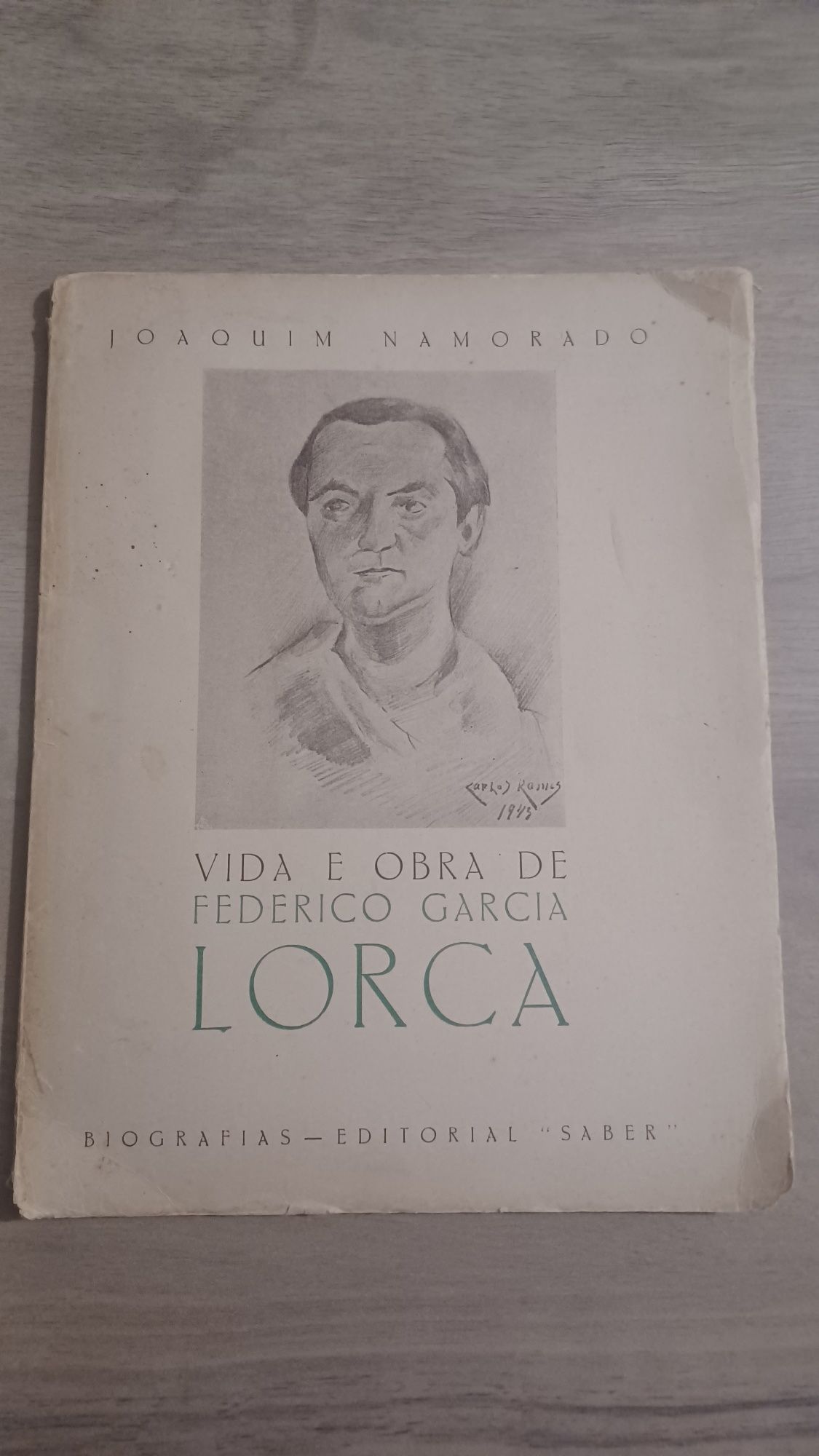 Livro "Vida e Obra de Federico Gàrcia Lorca" de Joaquim Namorado