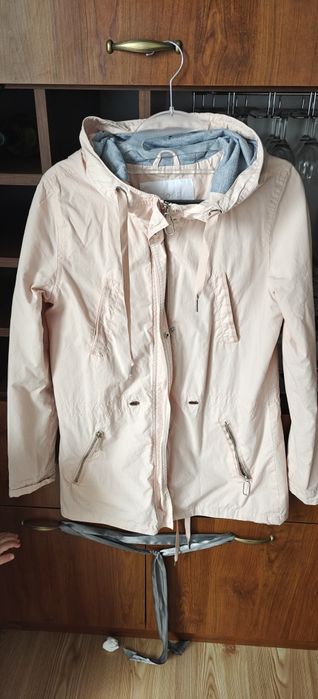 Kurtka pudrowy róż , parka wiosenna Cropp 38/M