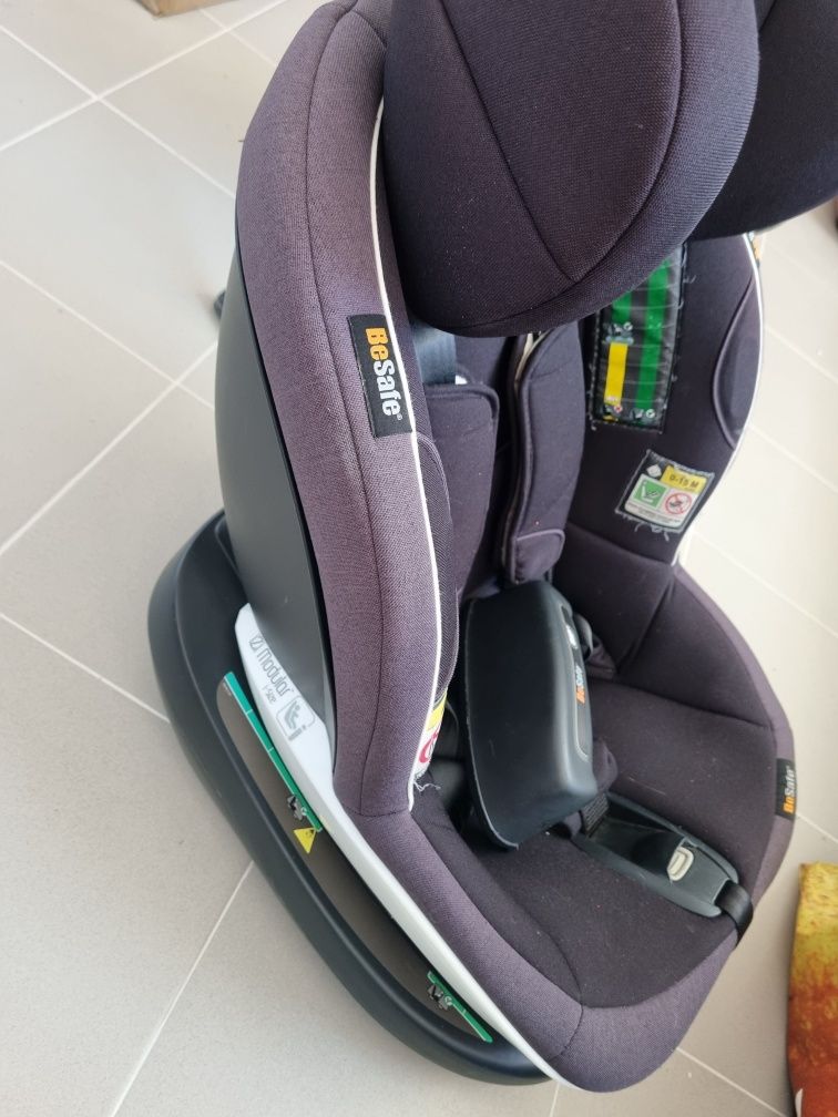 Cadeira BeSafe Izi modular 0+1 e módulo isofix