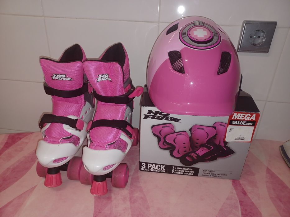 Kit de patins semi novo