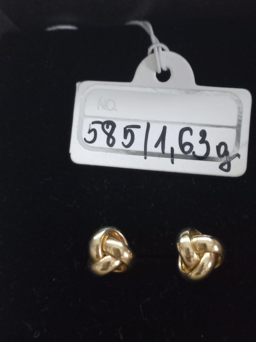 Kolczyki supełki złoto 585/1,63g
