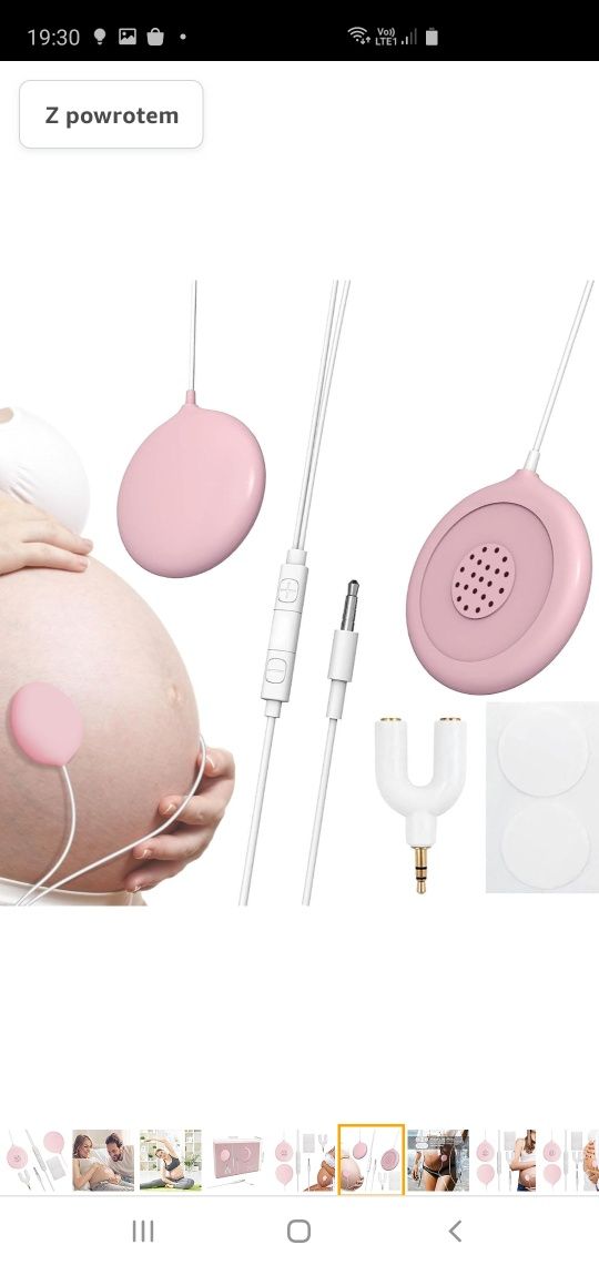 Elinrat Słuchawki ciążowe na brzuch - Nieszkodliwe, bezpieczne słuchaw