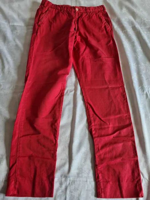 Spodnie czerwone męskie