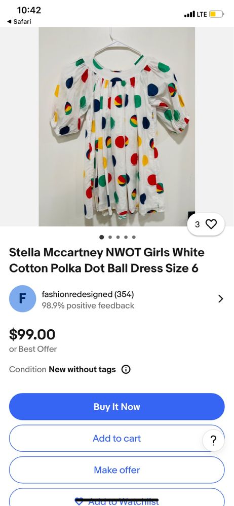 Сукня Stella McCartney, 5років