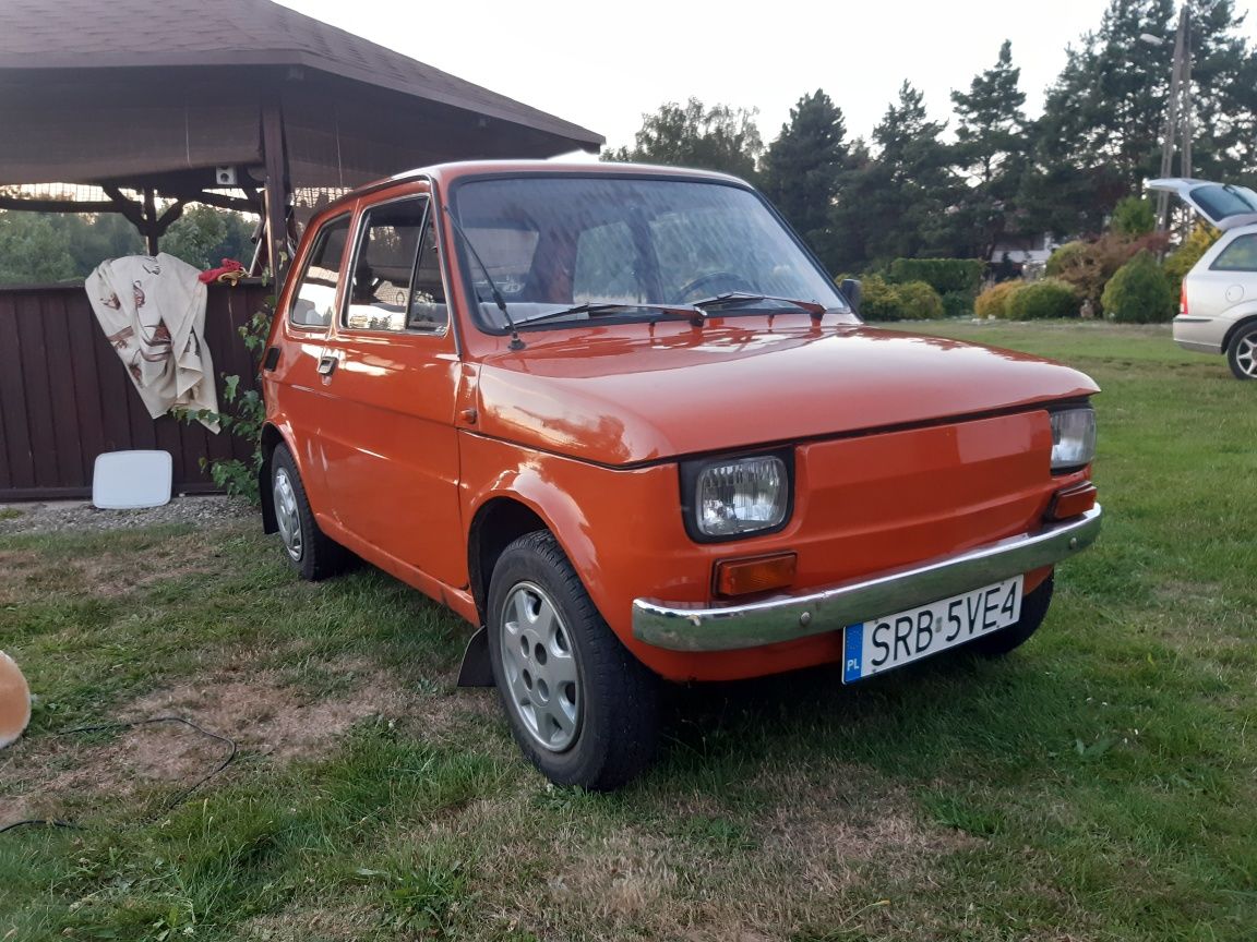 Samochód do ślubu Fiat 126p,  Maluch, z kierowcą,  oryginał, jedyny