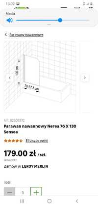 Parawan nawannowy nowy Narea 76x130