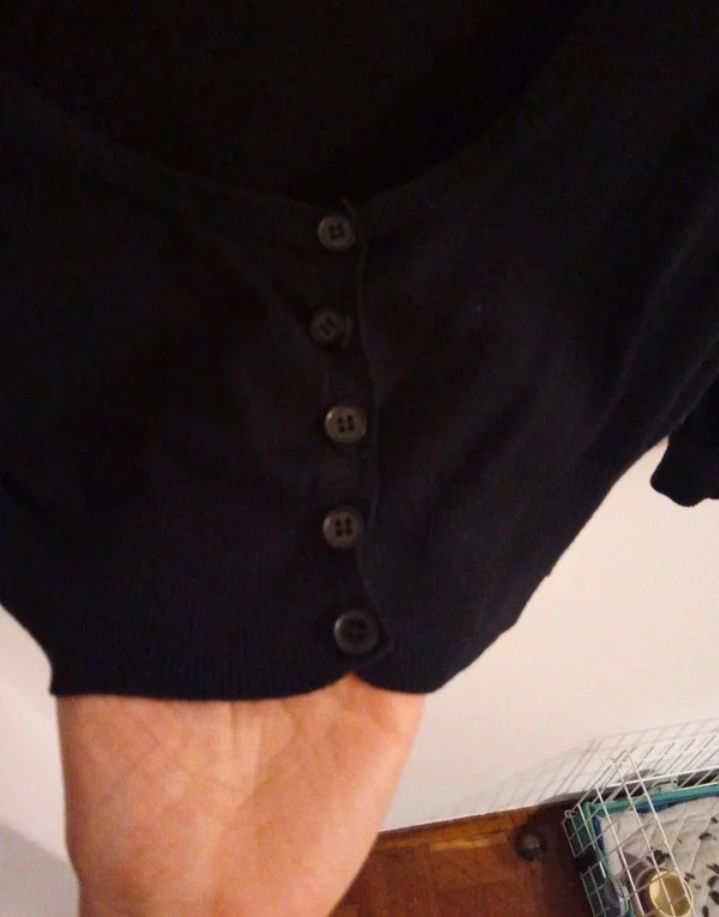 Casaco bolero preto S/M Bershka