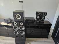 Kino domowe denon AFR-X1600H plus głośniki Wilson 5,1 plus subufersu9b