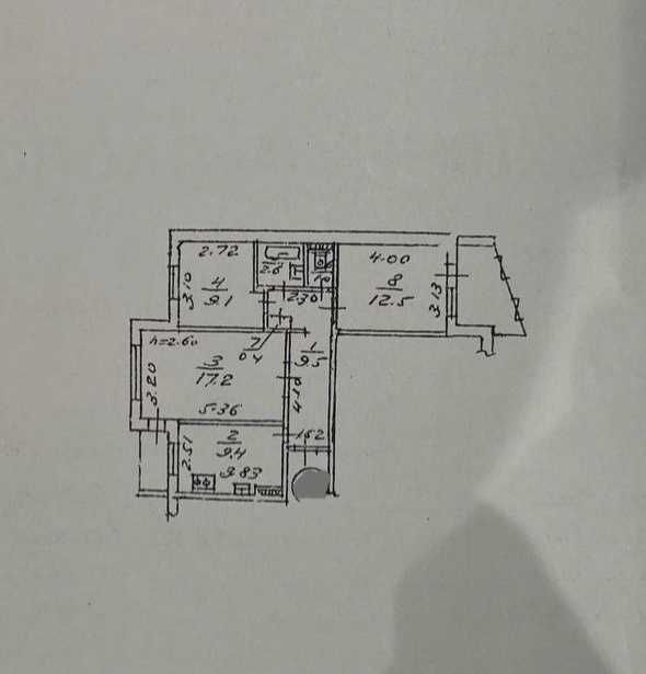 Продается 3 ком. квартира. Заболотного - Крымский бульвар. Срочно !