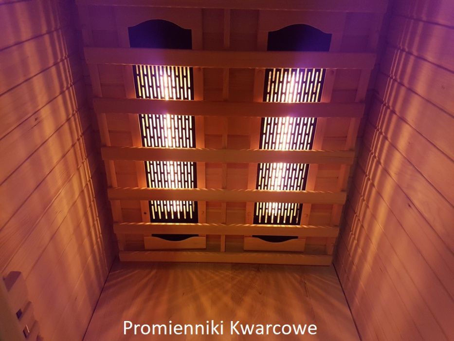 Sauna Infrared Modena Maxi promienniki kwarcowe 3 osobowa