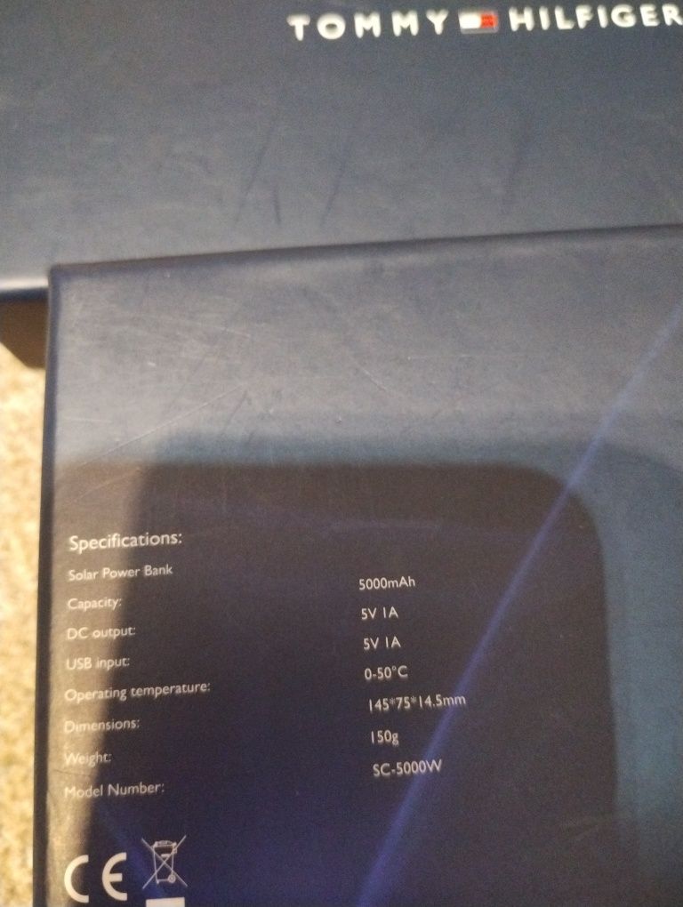 Ładowarka solarna Tommy Hilfiger power bank
