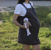 Джинсовый сарафан для беременной