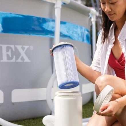 Картриджный фильтр насос для бассейна Intex 26604 мощностью 2006 л/ч