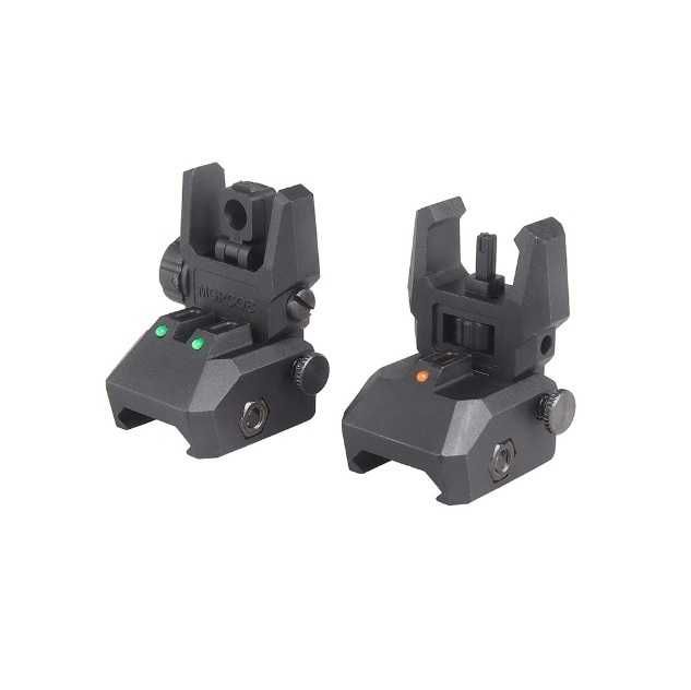 Відкидний цілик і мушка MGPCQB Back-up Sight з оптичним підсвічуванням