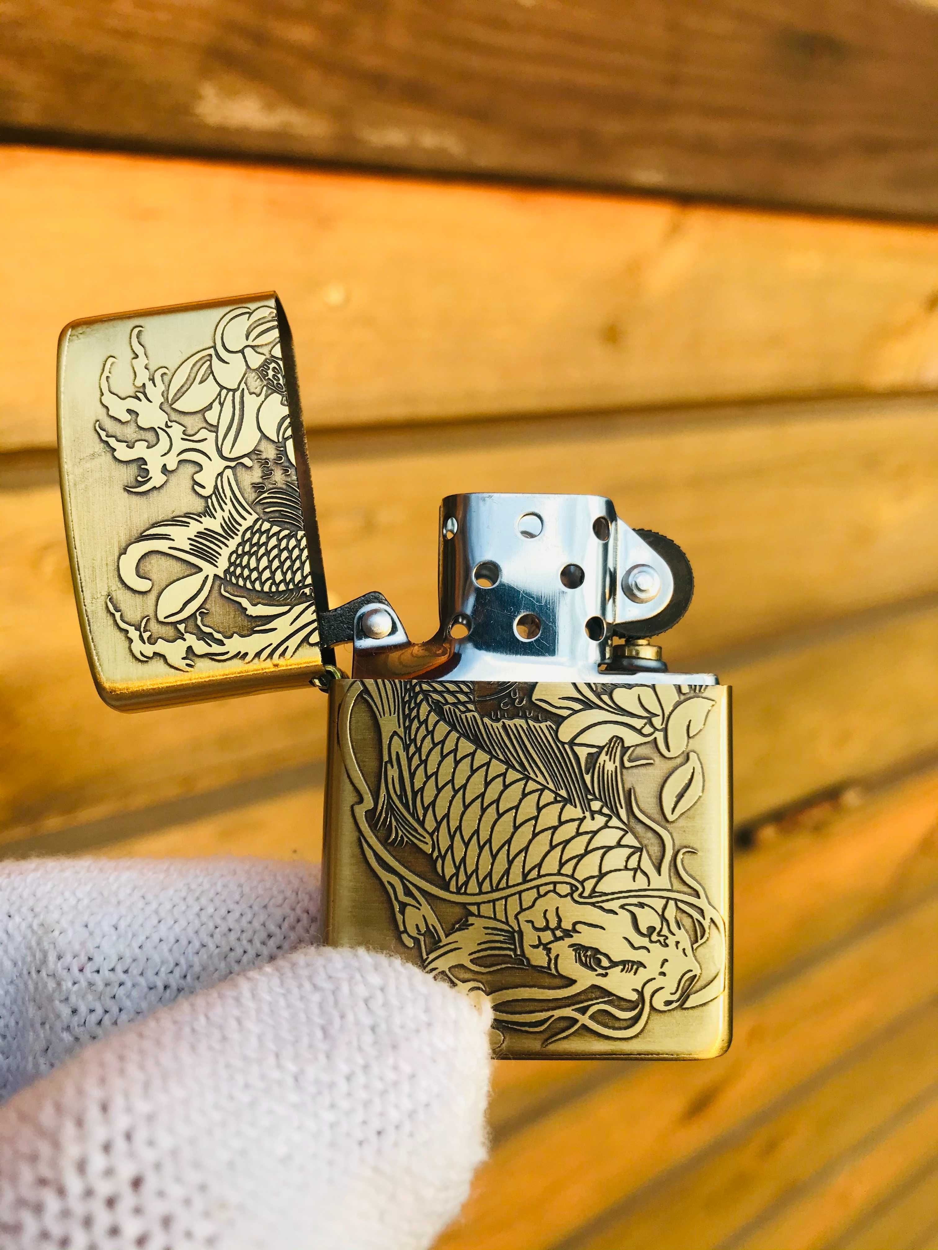 Запальничка Zippo Golden Fish бензинова нова в коробці