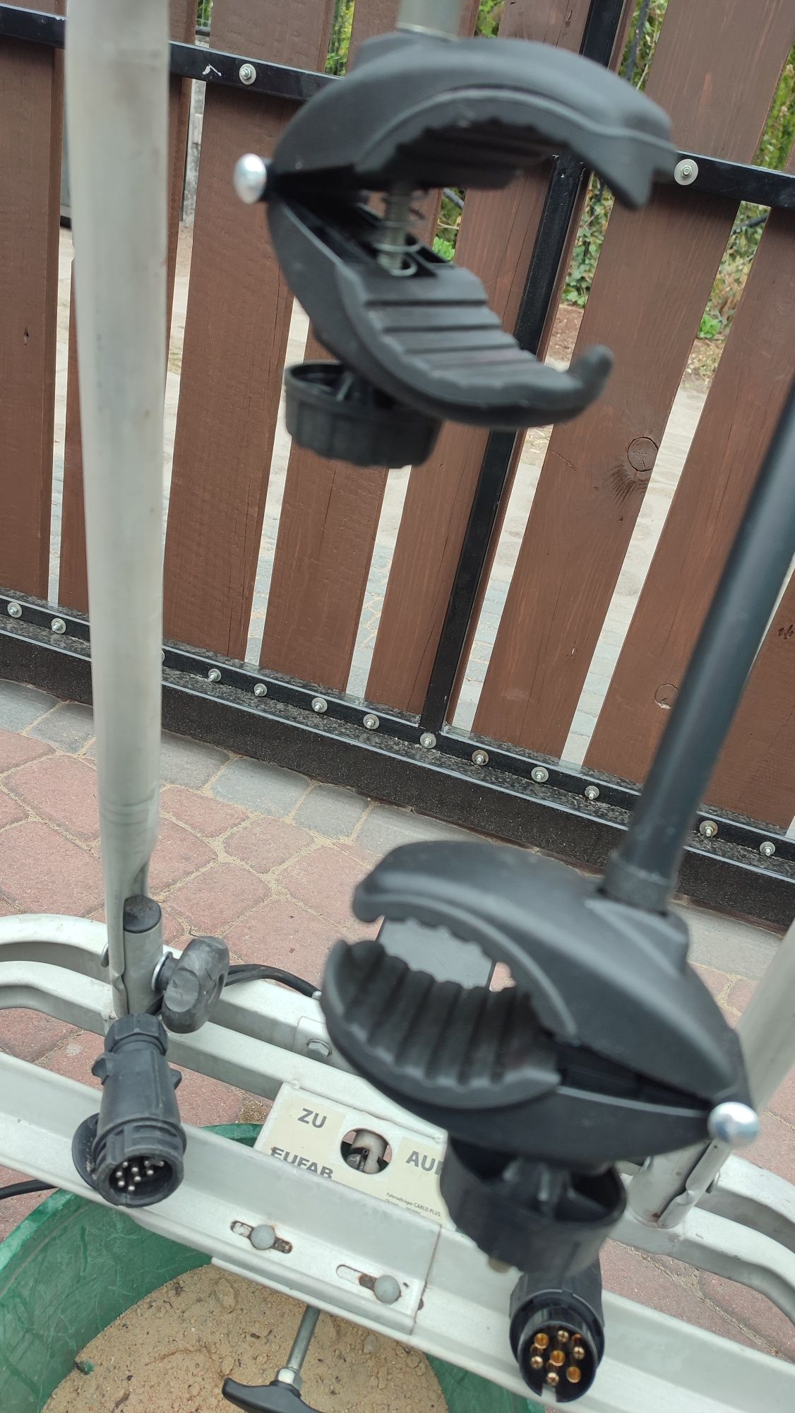 Rowerowy bagażnik na hak platforma uchwyt odchylany