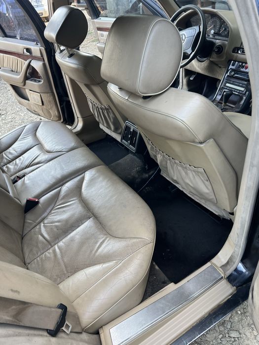 Сидіння W140 білий колір салон розбір