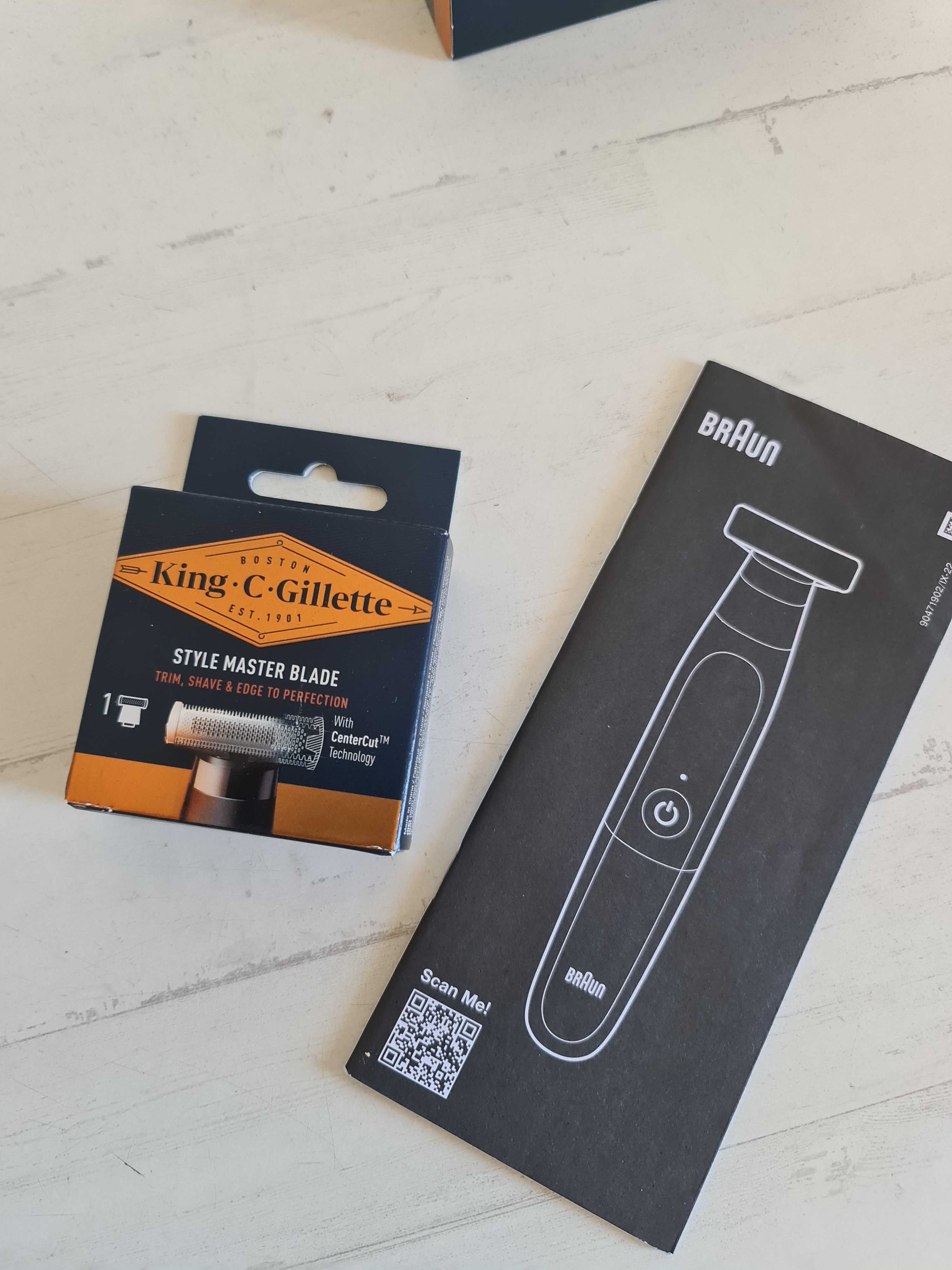 Máquina King C. Gillette by Braun Clipper + 1 Pacote de Lâminas - Novo
