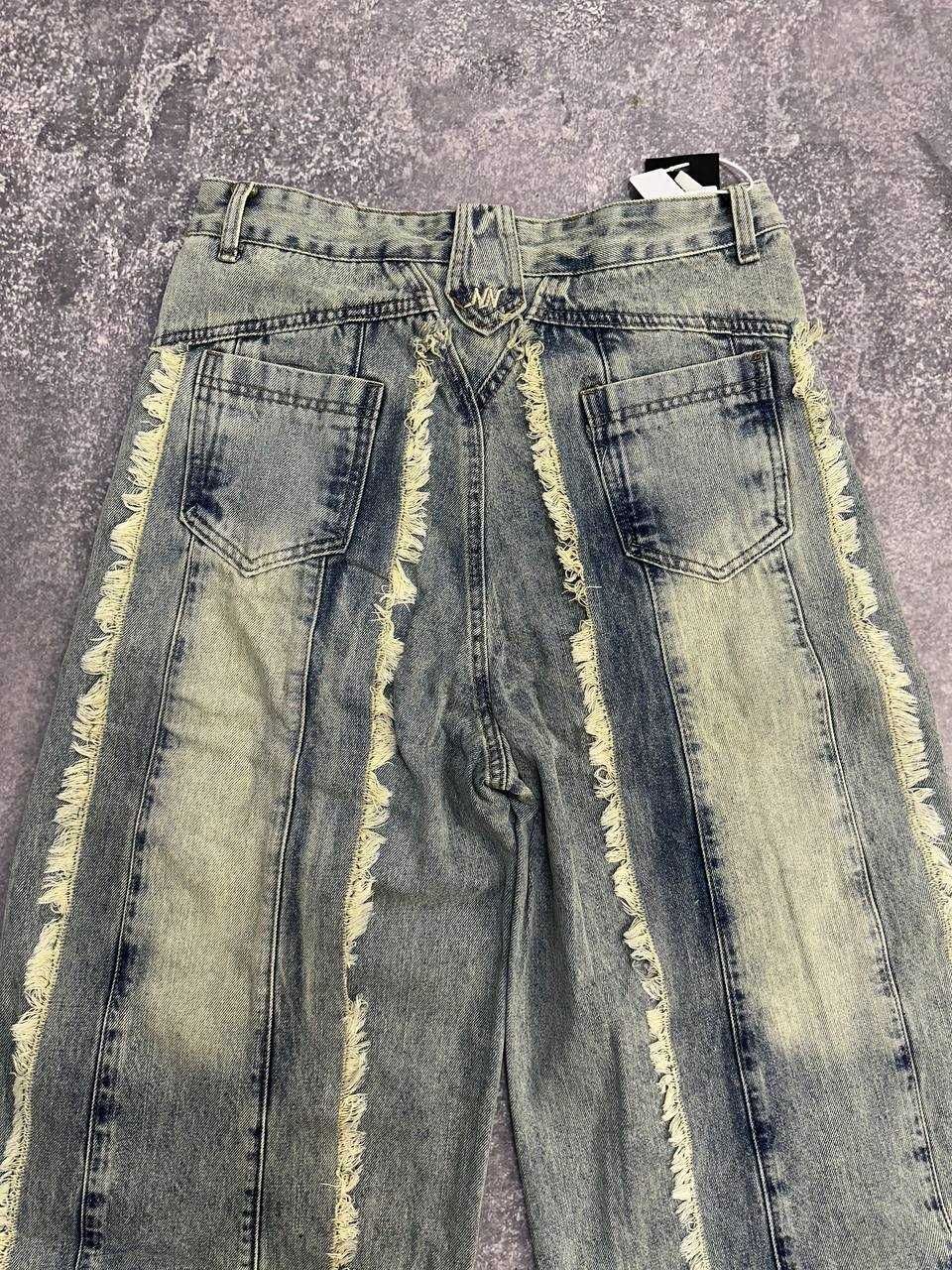 Distressed baggy custom jeans голубі штани джинси  M L S