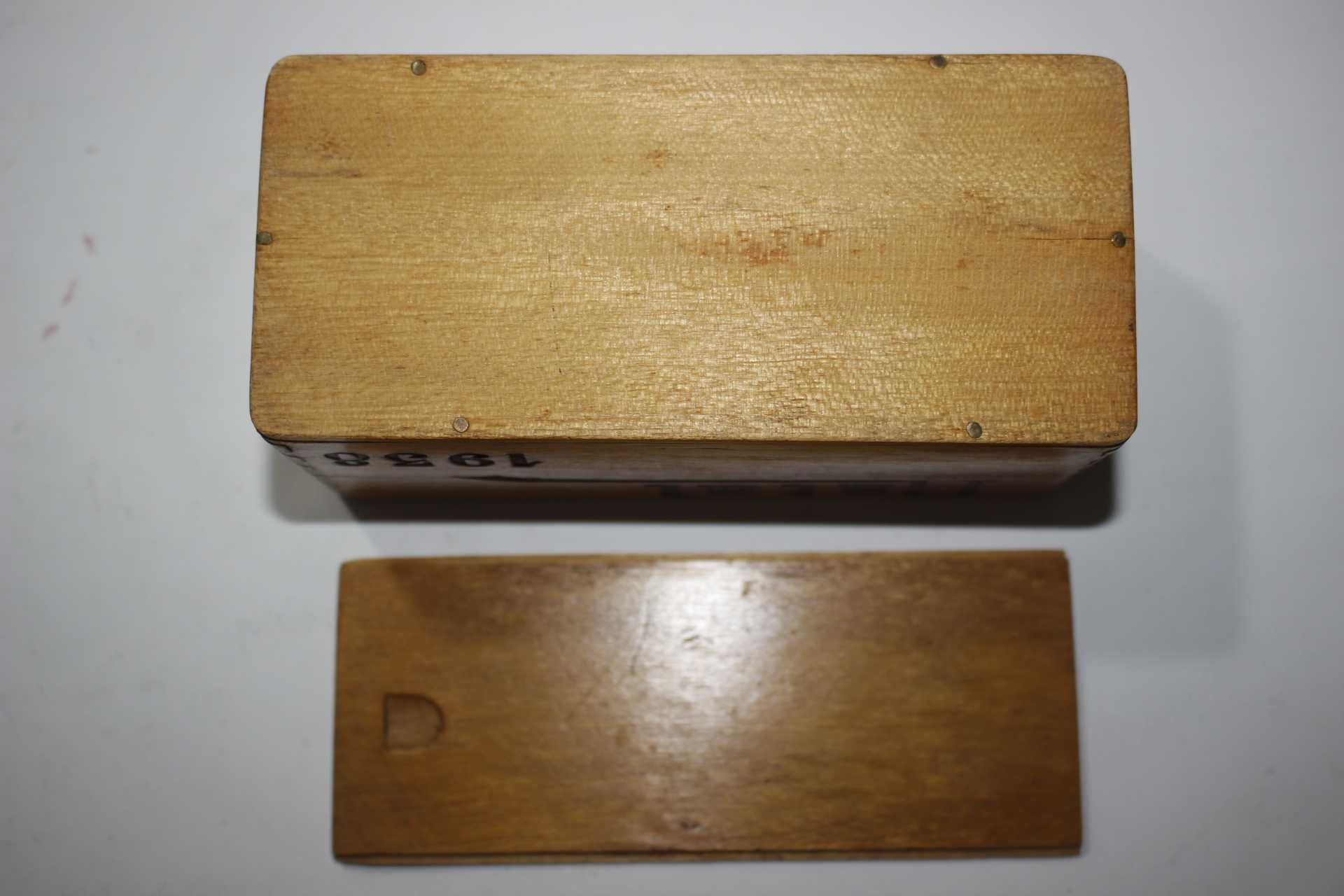 Caixa de madeira - Queijo creme - Pinheiro manso - Natal 1938