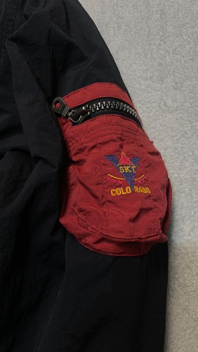 Бомбер куртка вінтаж зимовий розмір XL лижний