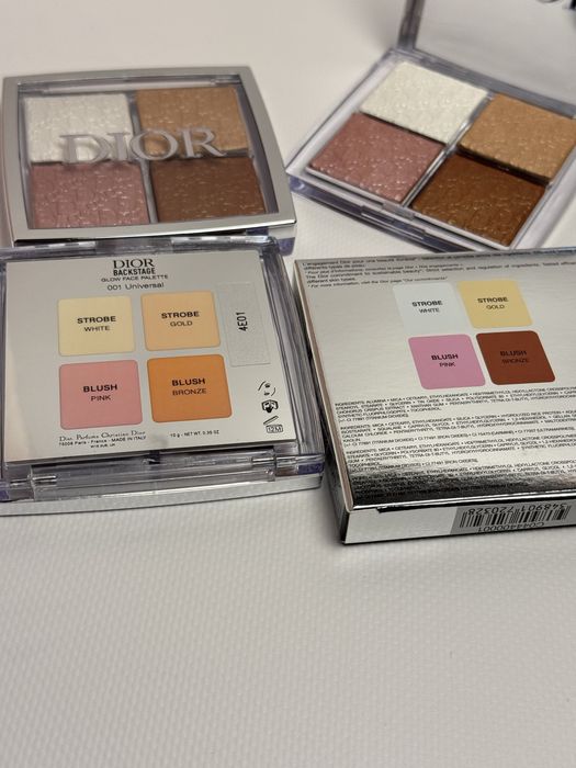 Палєтка хайлайтерів для обличчя Dior 001 Діор хайлайтер