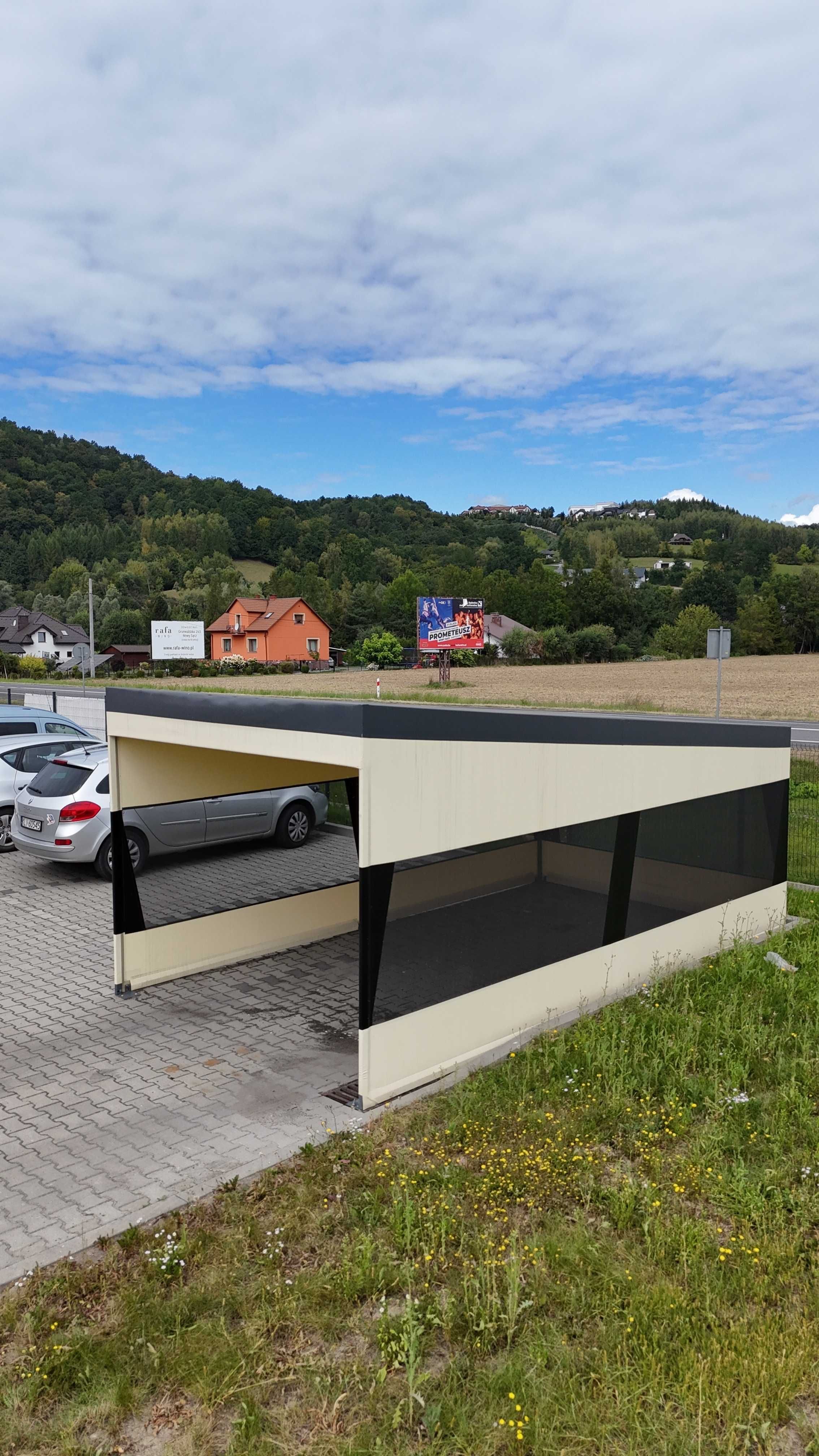 Wiata samochodowa CARPORT- Stabilna konstrukcja - Zadaszenie - Garaż