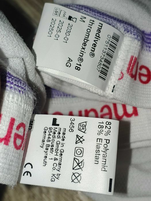 Антитромбозные чулки M размер mediven thrombexin 18 для родов операций