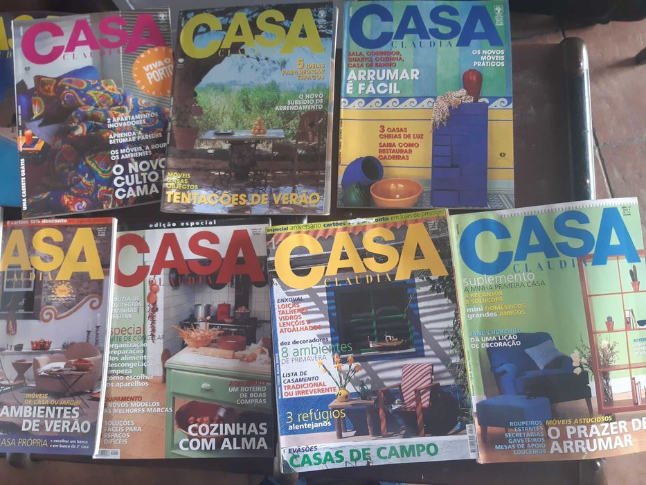 Revistas Antigas de Decoração de 1992 a 1998 CASA CLAUDIA