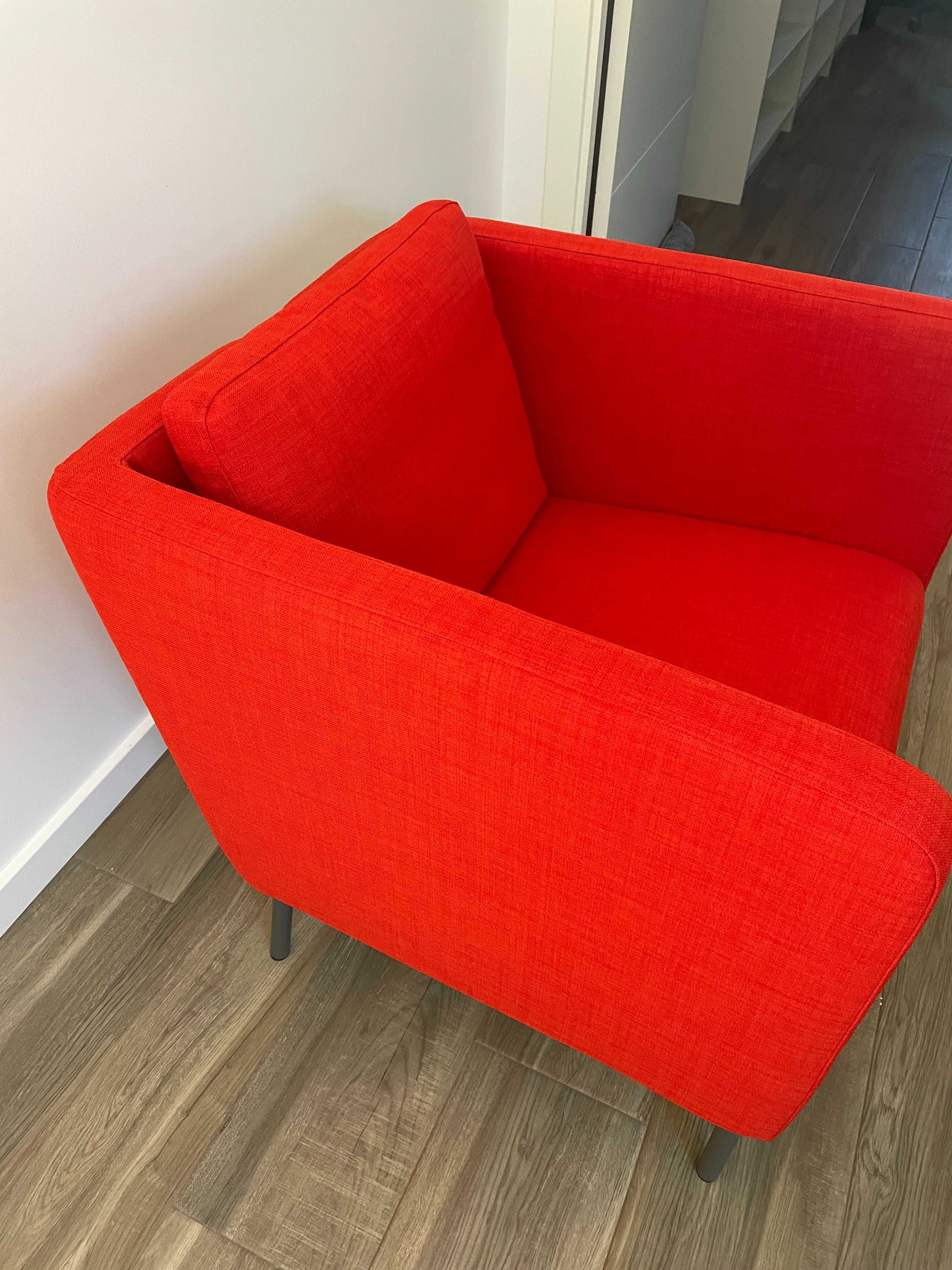 Cadeira Poltrona IKEA EKERÖ Skiftebo laranja vermelho (por usar)