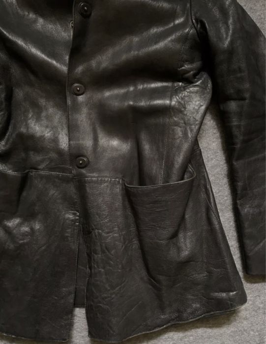 Куртка чоловіча шкіряна  Ugo Cacciatori Rick Owens