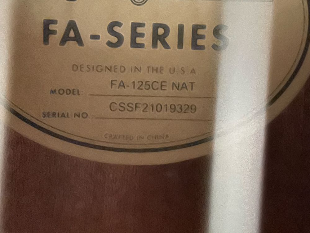 Gitara Fender FA-125CE NAT elektroakustyczna