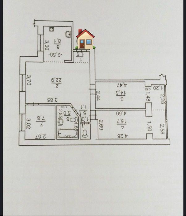 Продам 4к квартиру в Центрі