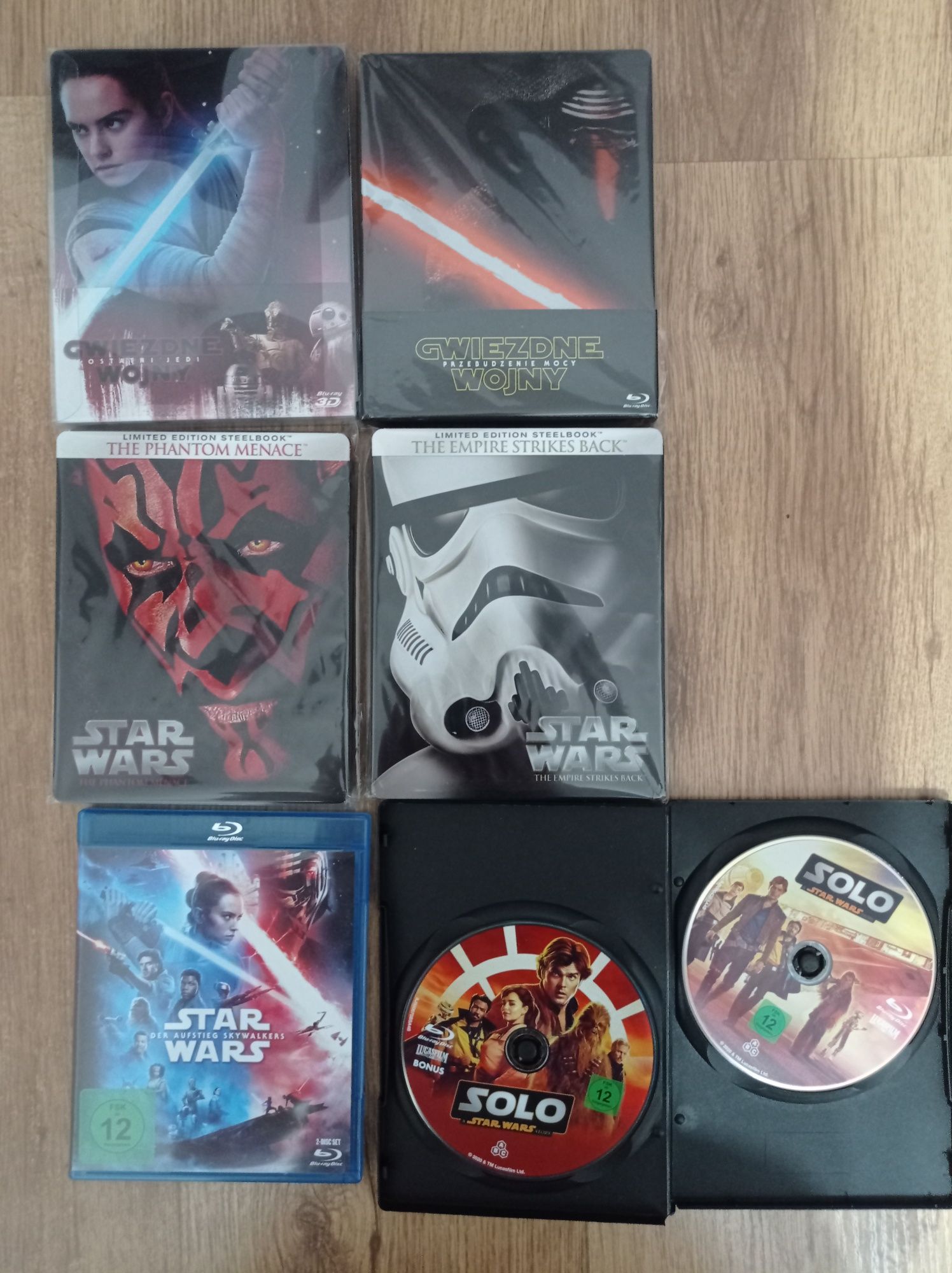 9x Blu-ray Gwiezdne wojny (Star wars) Ostatni Jedi 3D PL