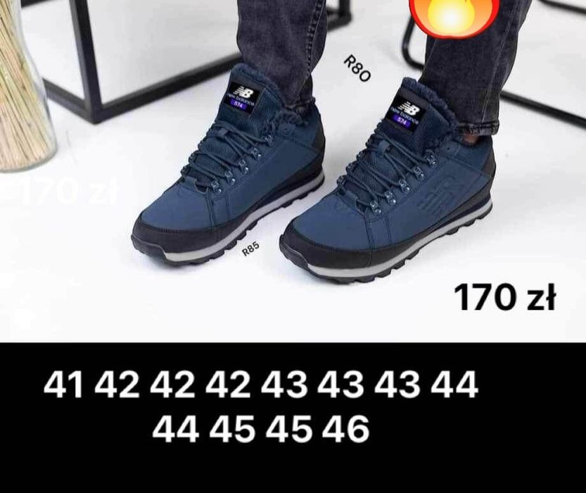 Nowe buty Męskie Zimowe Ocieplane 41-46 różne modele.