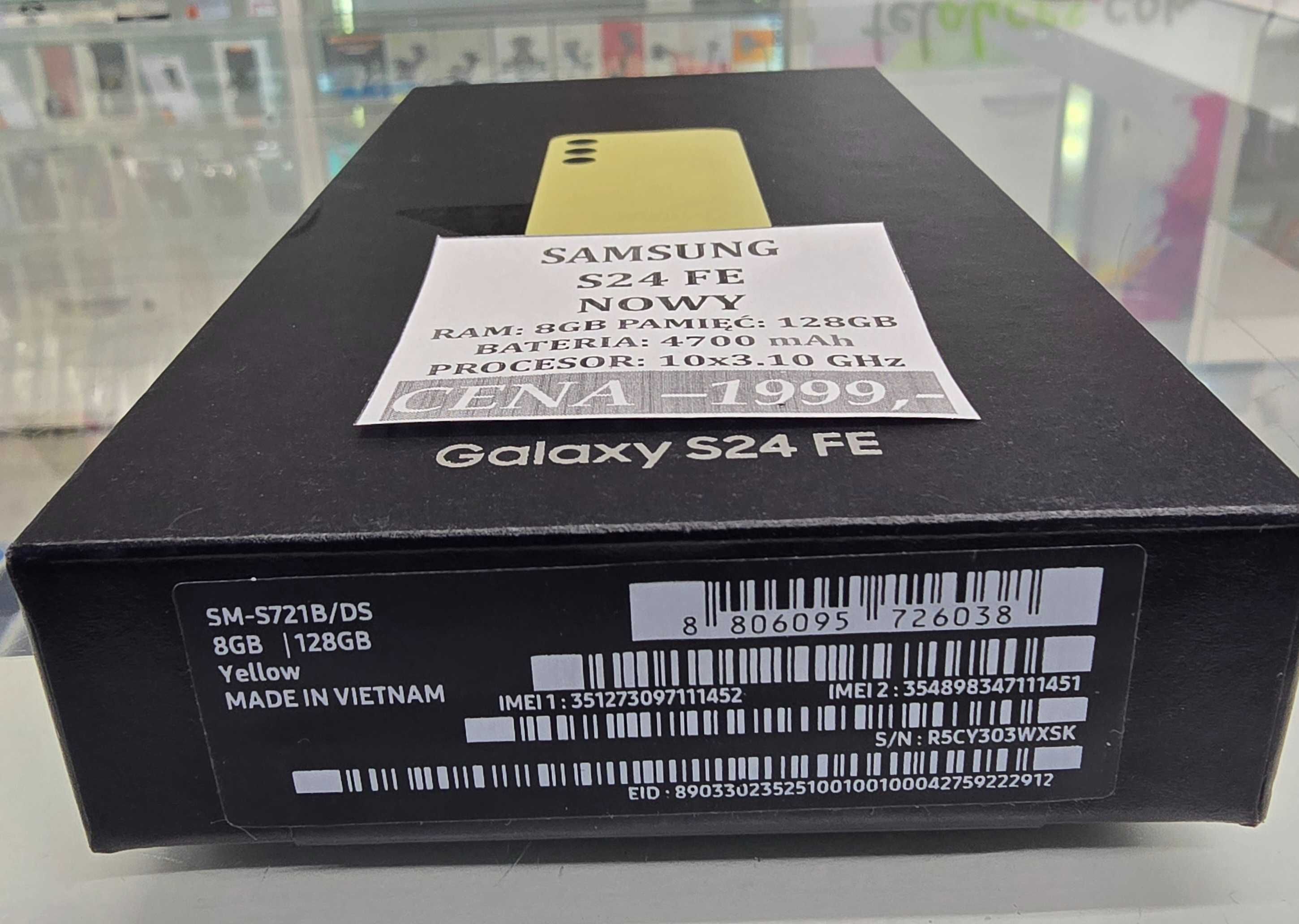 Samsung S24 FE 128GB NOWY Telakces Felicity *Raty 0%