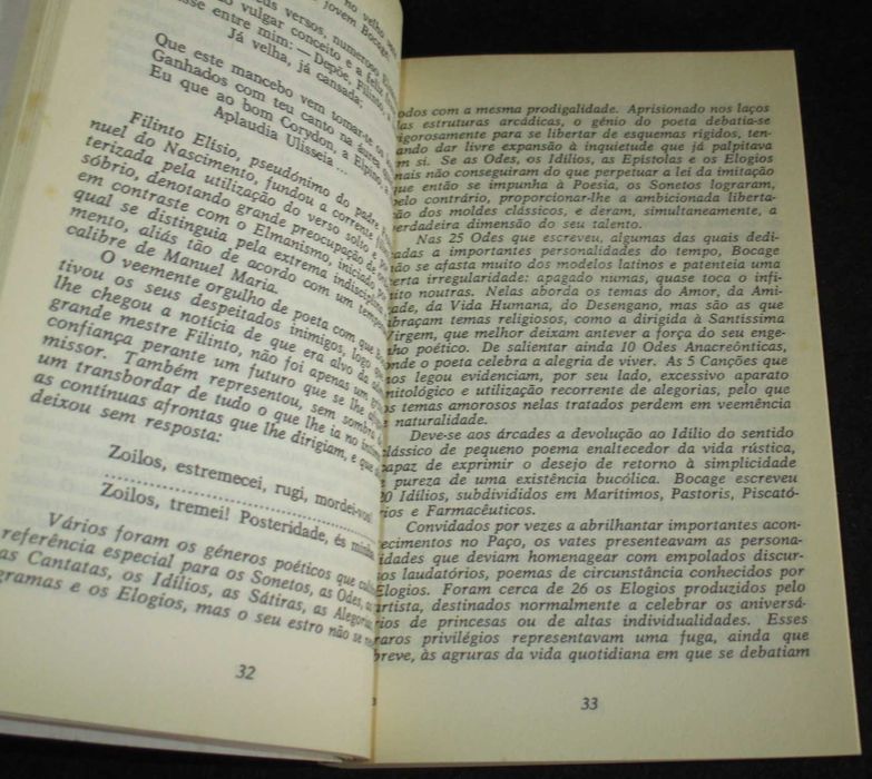 Livro Bocage Antologia Poética Ulisseia
