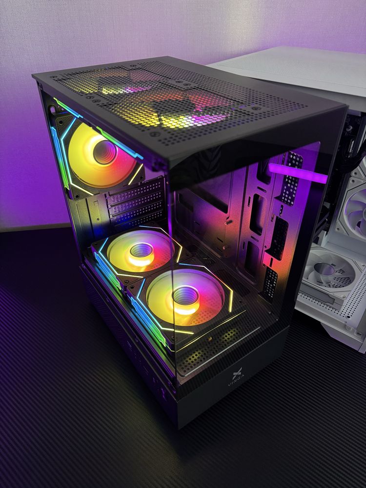 КОМПЛЕКТ Новый Корпус + 5 ARGB Кулеров QUBE Киев